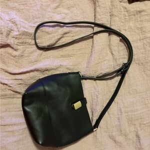 Old Navy Black Shoulder Bag with Gold Accent